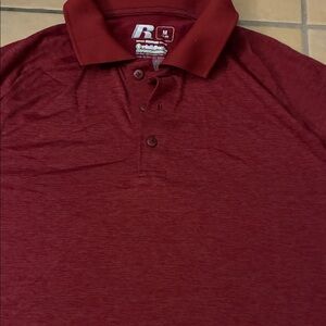 🔥5 for 20🔥Russell Athletic Men's Burgundy Polo Shirt M